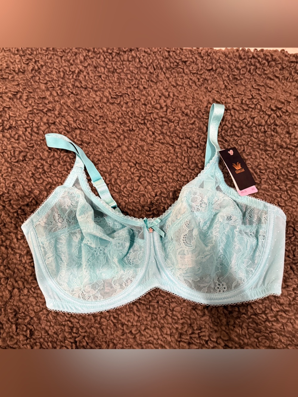Wacoal Light Aqua Lace Underwire Bra